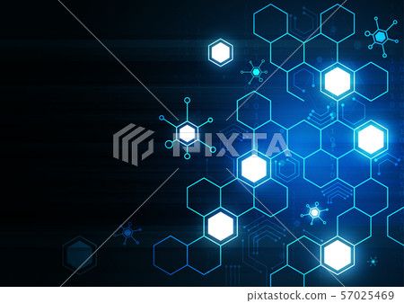 High tech technology geometric - Stock Illustration [57025469] - PIXTA