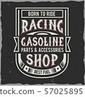 Vintage label design with lettering composition 57025895
