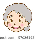 Female elderly face 57026392