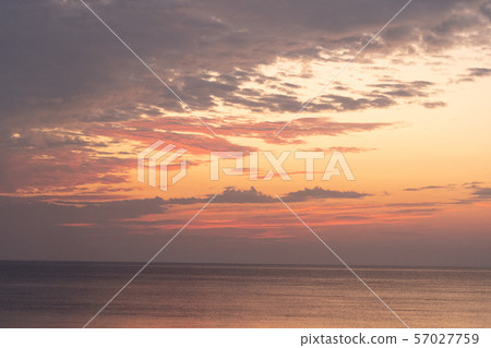 Morning scenery of Machiya Beach, Tsu City, Mie Prefecture Morning scenery of Machiya Beach, Tsu City, Mie Prefecture 57027759