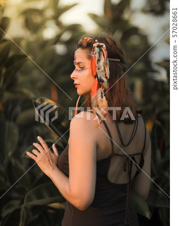 Portrait of a beautiful ethnic woman Portrait of a beautiful ethnic woman 57028661