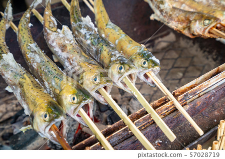 Photograph of a shop selling Amago charcoal grill Photograph of a shop selling Amago charcoal grill 57028719