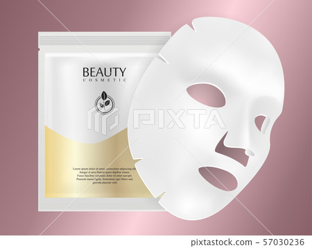 Facial mask sheet. Individual collagen sachet 57030236