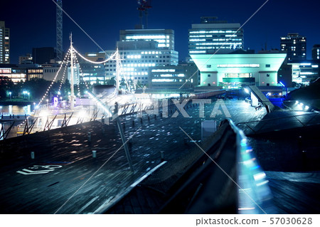 Night view of Yokohama Minato Mirai Great Pier Night view of Yokohama Minato Mirai Great Pier 57030628
