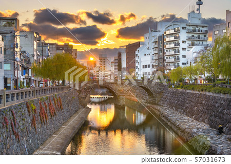 Nagasaki, Japan Historic Bridge 57031673