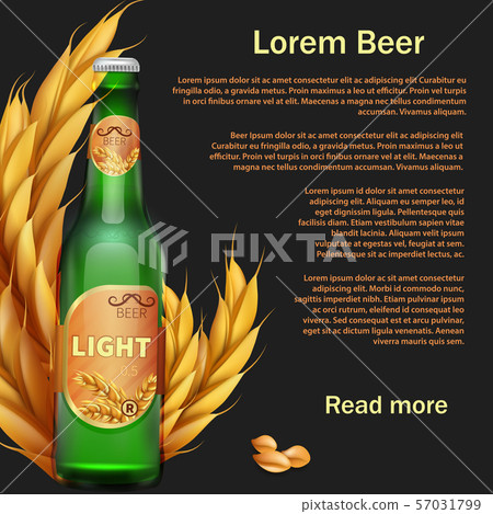 Beer bottle and rye Beer bottle and rye 57031799