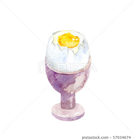 Boiled egg in a cup Boiled egg in a cup 57034674