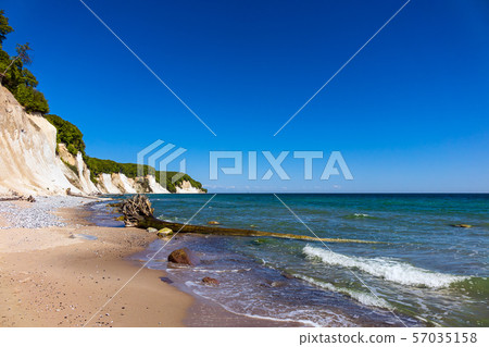 Baltic Sea coast on the island Ruegen in Germany 57035158