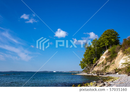 Baltic Sea coast on the island Ruegen in Germany 57035160