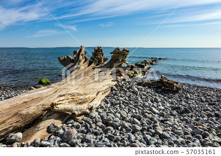 Baltic Sea coast on the island Ruegen in Germany Baltic Sea coast on the island Ruegen in Germany 57035161