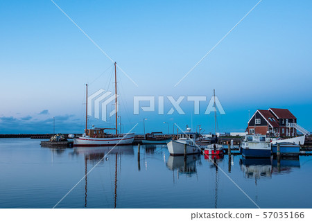 View to the port of Klintholm Havn in Denmark View to the port of Klintholm Havn in Denmark 57035166