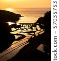 在水面上的日落 57035753