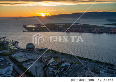[大阪府]大阪灣地區的夜景 57037363
