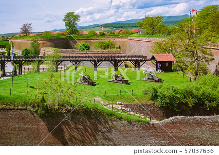 Fortress Cannons in Alba Carolina Citadel, Fortress Cannons in Alba Carolina Citadel, 57037636