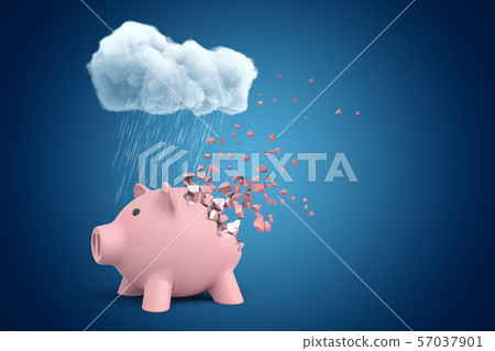 3d rendering of pink piggy bank that is... - Stock Illustration ...