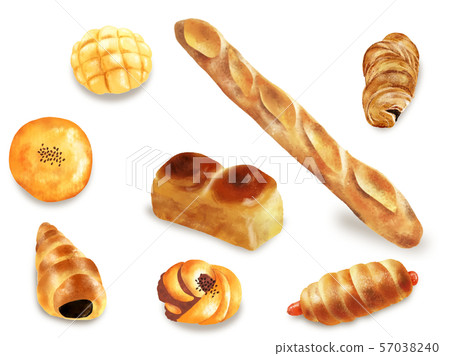 Real bread - Stock Illustration [57038240] - PIXTA