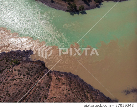 The confluence of two rivers 57039348