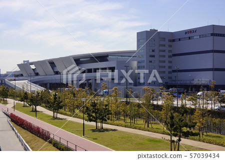 Toyosu Market · Fisheries wholesale building building Toyosu Market · Fisheries wholesale building building 57039434