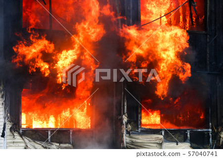 Burning house Burning house 57040741