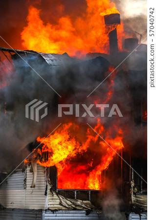 Burning house Burning house 57040742
