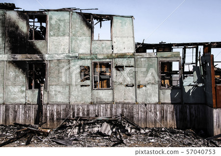 Aftermath of a fire in the house Aftermath of a fire in the house 57040753