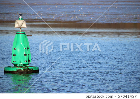 Green marker buoy 57041457