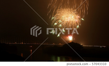 Fireworks in Kawasaki (formerly Kawasaki Village), Ichinoseki City, Iwate Prefecture 57043310