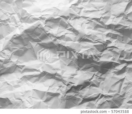 White blank wrinkled paper White blank wrinkled paper 57043588