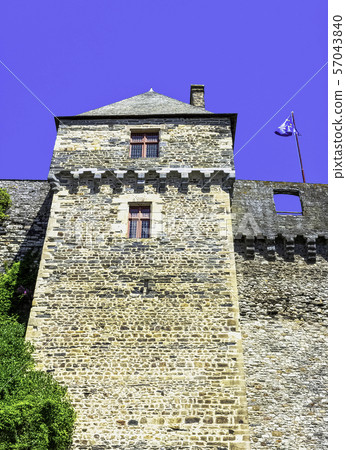 Medieval castle in the town of Vitre, France 57043840