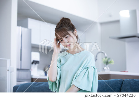 Female headache Female headache 57044226