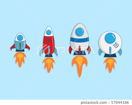 set of rocket launcher, concept for startup set of rocket launcher, concept for startup 57044386