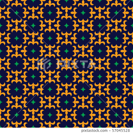 Abstract seamless ornament pattern. Vector Abstract seamless ornament pattern. Vector 57045528