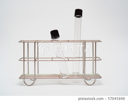 Empty test tube in rack Empty test tube in rack 57045840