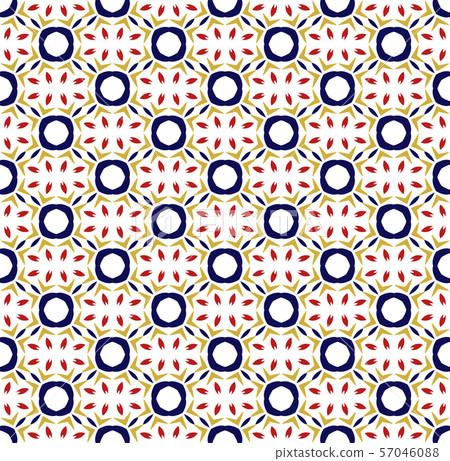 seamless ornament pattern vector illustration 57046088