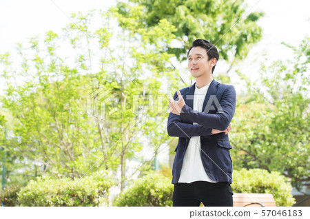 Refreshing men outdoors Refreshing men outdoors 57046183