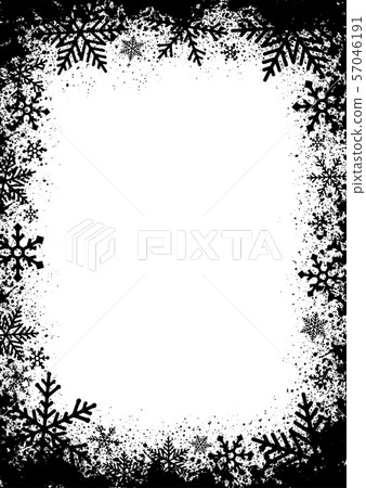 聖誕節/冬天圖像雪水晶框架例證 聖誕節/冬天圖像雪水晶框架例證 57046191