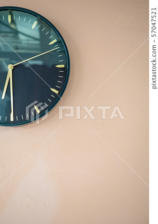 black wall clock on wall black wall clock on wall 57047521