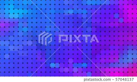 Vector abstract pixel or geometric pattern background. Illustration of squares with color blue blurred gradient background. Vector multicolor mosaic or rectangular background design for wallpaper 57048137
