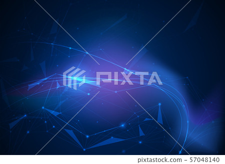 Vector illustration molecule,Connected lines with dots,technology on blue background. Abstract internet network connection design for web site.Digital data,communication,science and futuristic concept Vector illustration molecule,Connected lines with dots,technology on blue background. Abstract internet network connection design for web site.Digital data,communication,science and futuristic concept 57048140