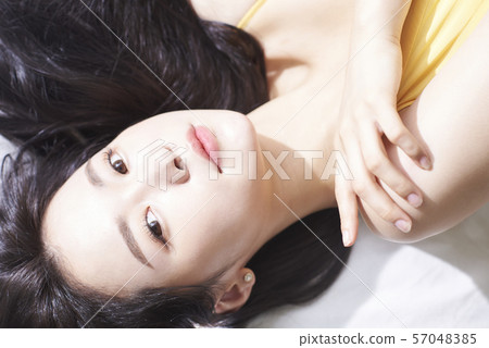 Female beauty bird's eye view Female beauty bird's eye view 57048385