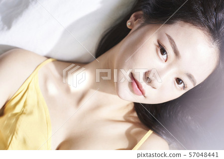 Female beauty bird's eye view Female beauty bird's eye view 57048441