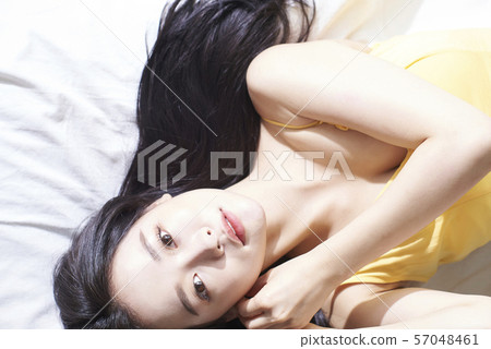 Female beauty bird's eye view 57048461