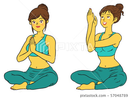 瑜伽教練婦女的集 瑜伽教練婦女的集 57048789