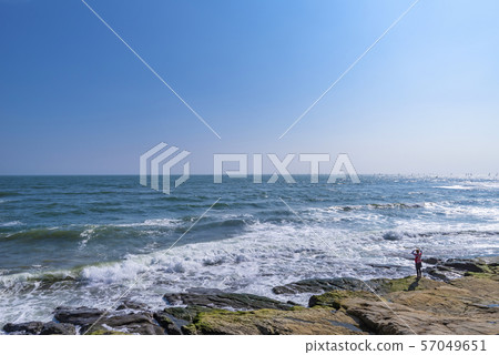 Inamuragasaki沿海風景在夏天 Inamuragasaki沿海風景在夏天 57049651