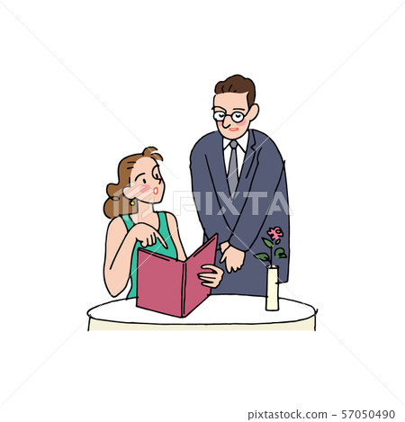 Women ordering a meal 57050490