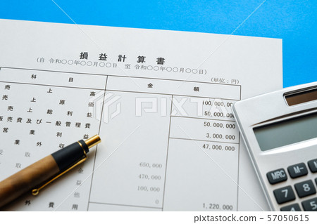 [Photo Material] Financial Statement Business Scene Profit and Loss Statement Balance Sheet Corporate Final Report 57050615