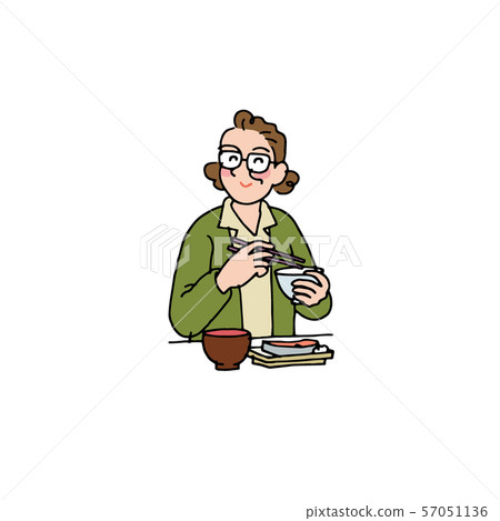 Aunt eating 57051136