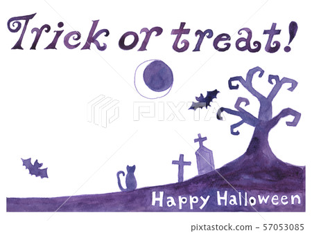 trick or treat watercolor background material trick or treat watercolor background material 57053085
