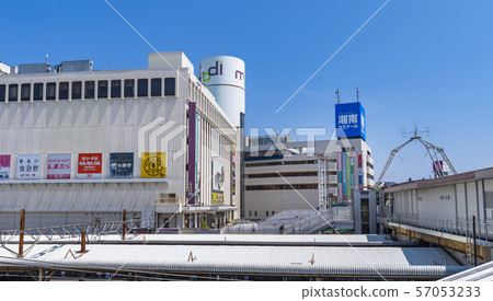 View from Totsuka Station West Exit to the track and East Exit 57053233