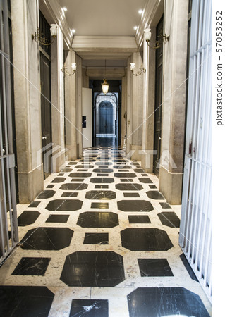 Old building corridor Old building corridor 57053252